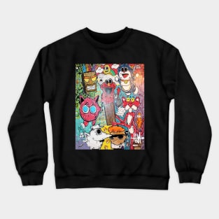 Hugus mural collage 2 Crewneck Sweatshirt